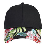 OTTO Hawaiian Pattern Visor Superior Cotton Twill Six Panel Low Profile Baseball Cap