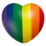 b.free Rainbow Pride Heart Shape Stress Ball