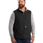 Men's Heartland Sherpa-Lined Washed Duck Vest