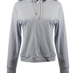 Ladies' Modest Crop Hooded Sweatshirt