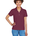 Ladies' Pima Piqué Short-Sleeve Y-Collar Polo T-Shirt