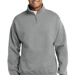 NuBlend ® 1/4 Zip Cadet Collar Sweatshirt