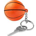 Basketball Shape Stress Ball Keychain