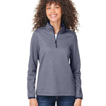 Women's Venture Heathered Stripe Quarter-Zip Pullover