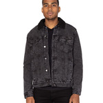 Unisex Sherpa-Lined Denim Jacket