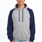 Unisex NuBlend ® Colorblock Raglan Hoodie Sweatshirt