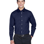Men's Crown Collection® Solid Stretch Twill Woven Dress Shirt