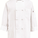 Eight Knot Button Chef Coat with Thermometer Pocket