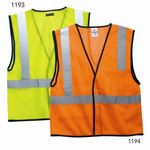 Economy Single Pocket Hook-and-Loop Mesh Vest