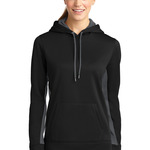 Ladies Sport Wick ® Fleece Colorblock Hooded Pullover