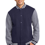 Fleece Letterman Jacket