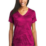 Ladies CamoHex V Neck T-Shirt