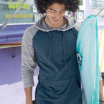 Yarn-Dyed Hooded Raglan T-Shirt