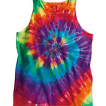 Multi-Color Spiral Tie-Dyed Tank Top