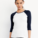 Bella Ladies 3/4 Sleeve Contrast T-Shirt