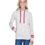 Ladies' Melange Scuba Neck Sweatshirt