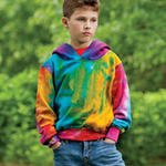 Youth Classic Fleece Tie Dye Hooded Sweatshirt