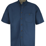 Short Sleeve 100% Cotton Dress Shirt