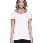 Ladies' CVC Ringer T-Shirt