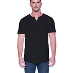 Men's CVC  Slit V-Neck T-Shirt