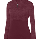 Ladies' Shadow Tonal Heather Quarter-Zip Pullover