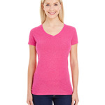 Ladies' Glitter V-Neck T-Shirt