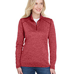 Ladies' Tonal Space-Dye Quarter-Zip