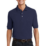 Heavyweight Cotton Pique Polo with Pocket