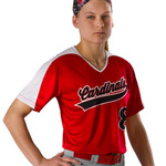 Girls' V-Neck Fastpitch Jersey