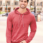 Snow Heather French Terry Raglan Hooded Sweatshirt