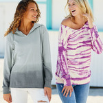 Women's French Terry Ombré Hooded Sweatshirt