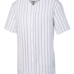 Pinstripe Full Button Baseball Jersey