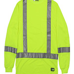 Men's Tall Hi-Vis Class 3 Performance Long Sleeve T-Shirt