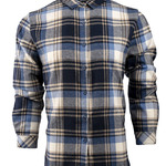 Women's No Pocket Yarn-Dyed Long Sleeve Flannel Shirt