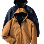 Blended Duck Zip-Front Hooded Jacket