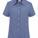 Women's Short Sleeve Stretch Oxford Shirt