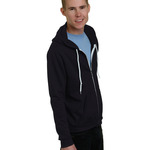 Unisex USA Made Full-Zip Lightweight Hooded Sweatshirt