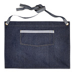 Unisex Domain Contrast Denim Waist Apron