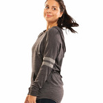 Women's Triblend Hooded Long Sleeve T-Shirt