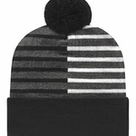 USA-Made Half Color Beanie