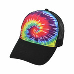 Tie-Dyed Five-Panel Trucker Cap