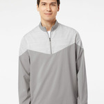 Heather Chevron Quarter-Zip Windshirt