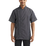 Unisex Zip-Close Short Sleeve Chef's Coat