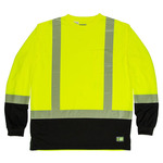 Men's Hi-Vis Class 3 Color Blocked Long-Sleeve T-Shirt