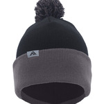 Knit Fold-Over Pom-Pom Beanie