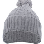 Cable Knit Pom-Pom Beanie