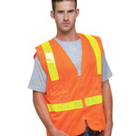 Unisex USA Made  22Surv-Y Class 2 ANSI High Vis Surveyor Safety Vest