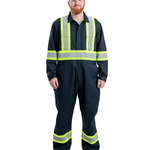 Men's Safety Striped Unlined Coverall