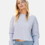 Women's Lightweight Crop Crewneck Sweatshirt