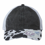 Women's Printed Visor with Mesh Back Cap